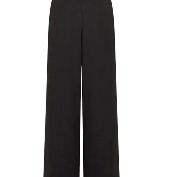 2for30💥‼️ French Connection Womens Wide Leg Pants Black‎ Crepe Relaxed - Picture 1 of 9